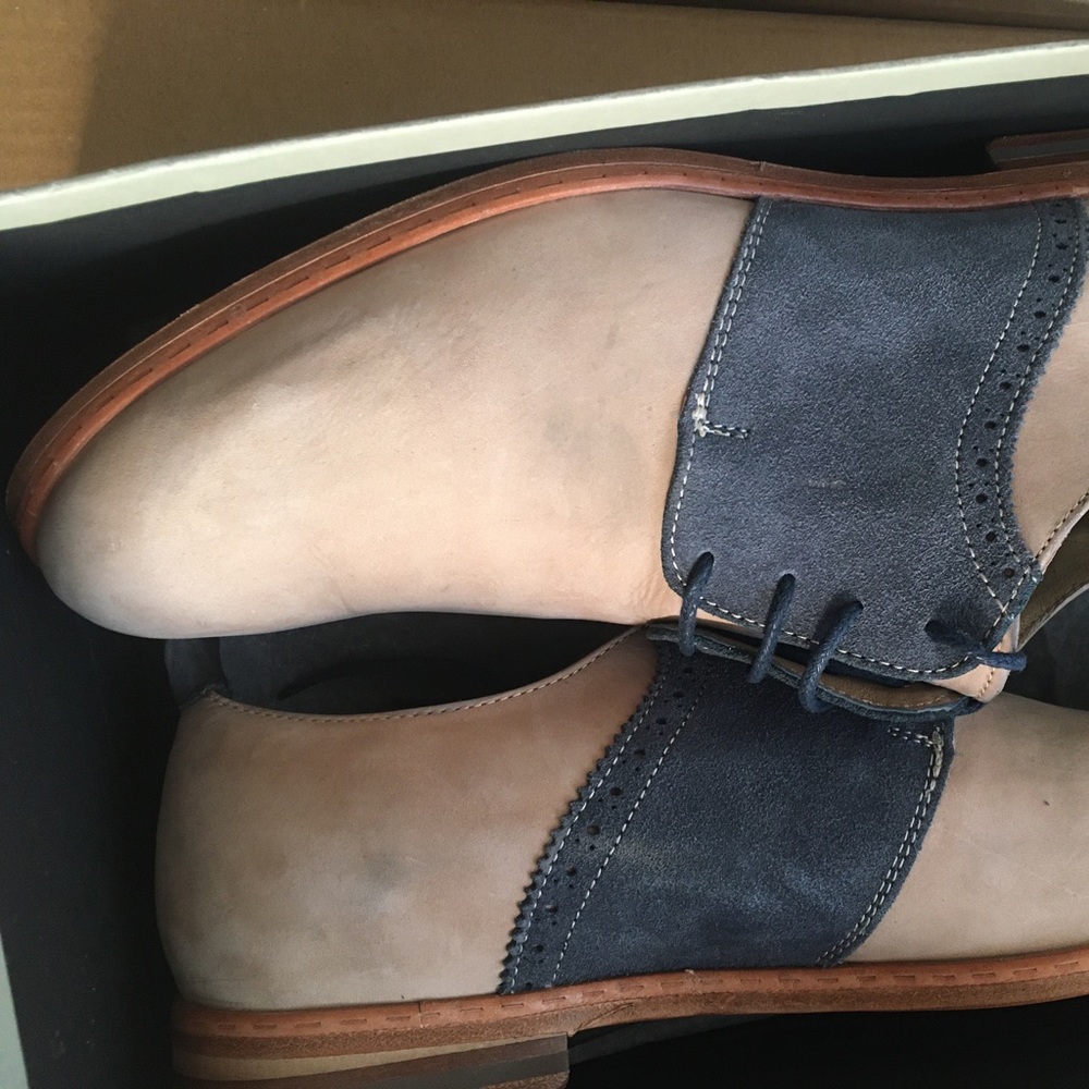 J.D. Fisk Oxfords leather shoes NIB